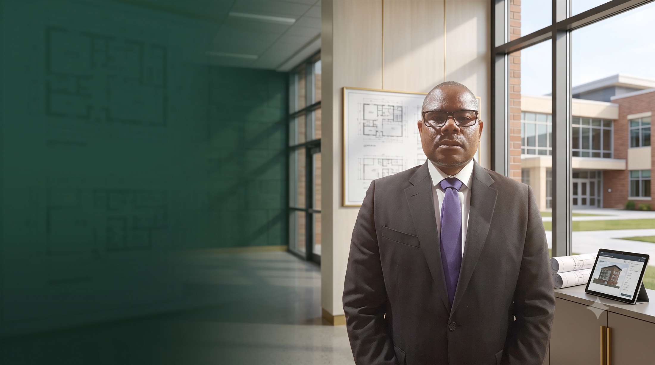 Terrance Jenkins in a professional school facilities setting